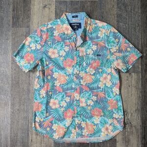 Chubbies Mens Small Button Down Shirt Sleeve Hawaiian Shirt